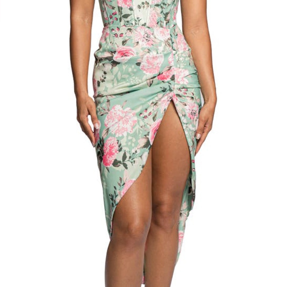 Jluxlabel Mint Emielle Satin Skirt